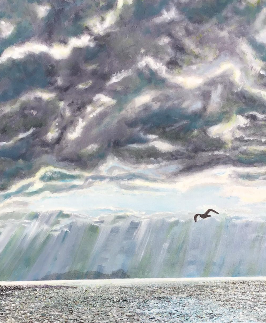 Homeward Bound oil on board.